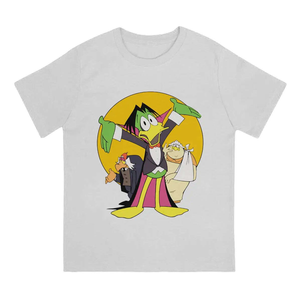 Count Duckula Cartoon TShirt Retro Design Classic Polyester T Shirt Homme Men Tee Shirt Ofertas Trendy