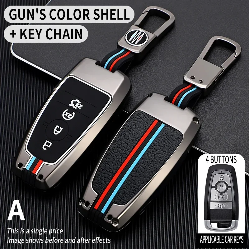 Car Remote Key Case Cover For Ford Fusion Edge Mustang Explorer F150 F250 F350 Ecosport Protector Holder Shell Fob