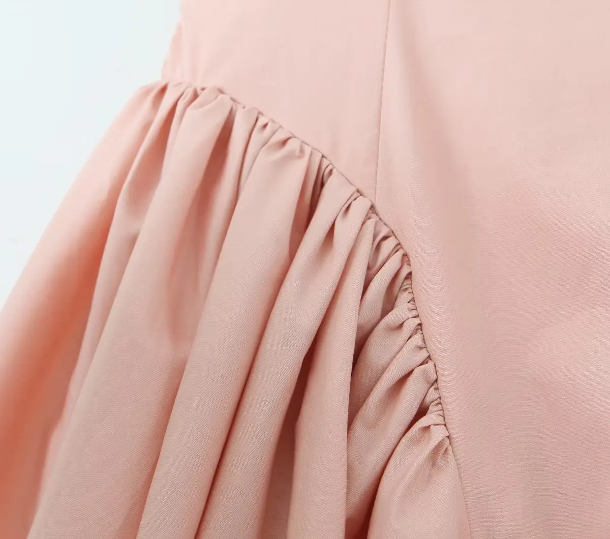 Withered French Vintage Irregular Layered Casual Cotton Sexy Tank Dress Pink Cute Backless Party Mini Dress Women