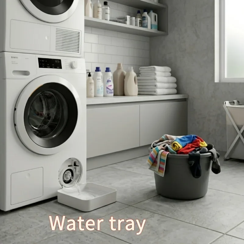 Washing Machine Drainage Tray, Thickened Anti-slip Waterproof Tray, Waterproof and Spill-proof Water Collection Tray