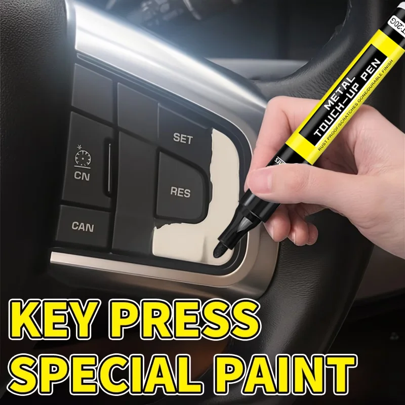 

2-In-1 Car Touch Up Pen For Auto Body Scratch Repair & Dashboard Interior Paint Restoration Multi-Color Fix Tool