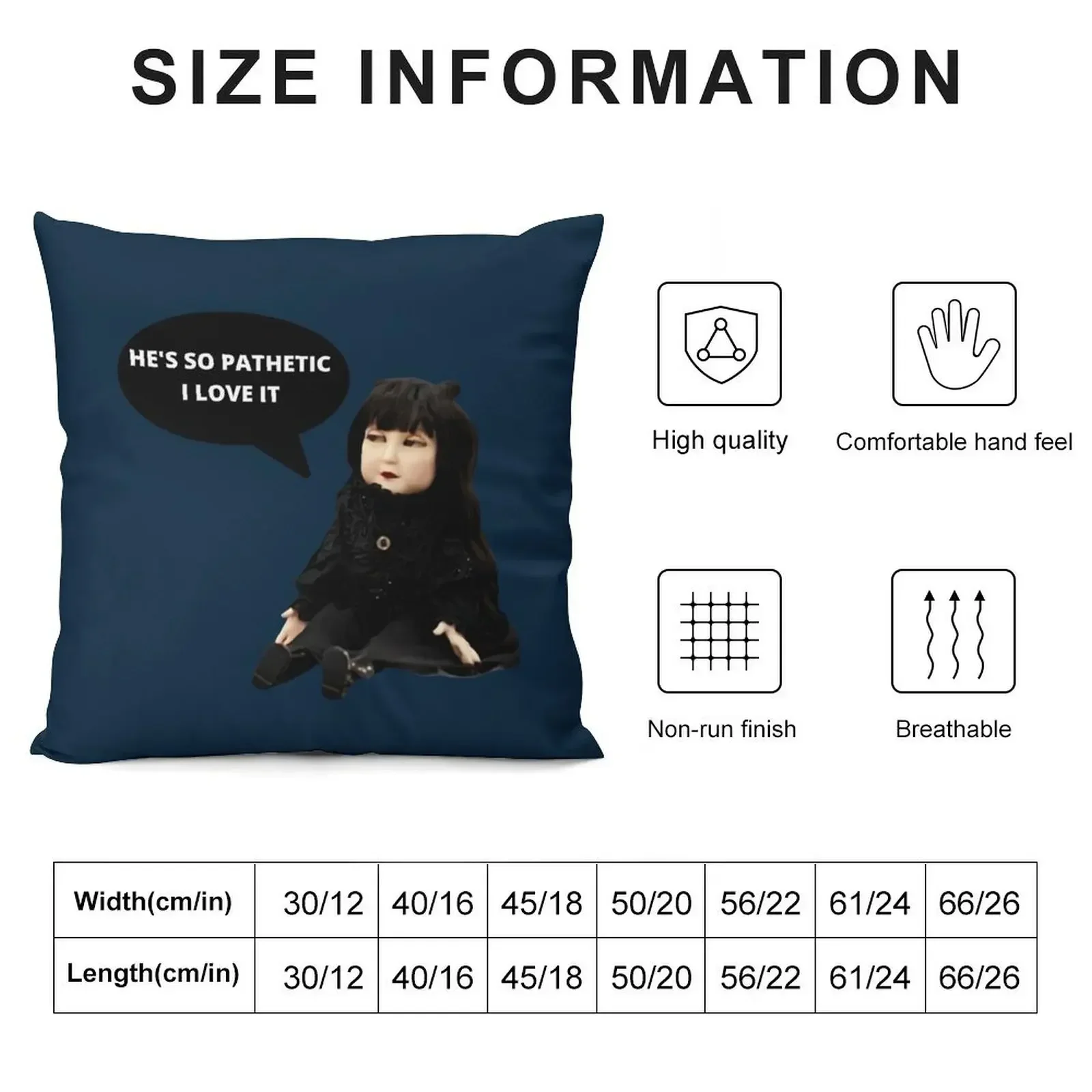 Mean nadja doll Throw Pillow Pillow Cases Decorative Cushions For Decorative Sofa luxury home accessories Anime pillow