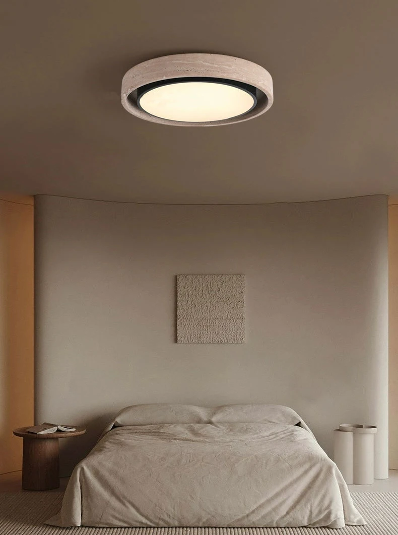 Minimalist Natural Stone LED Ceiling Light 40 50CM