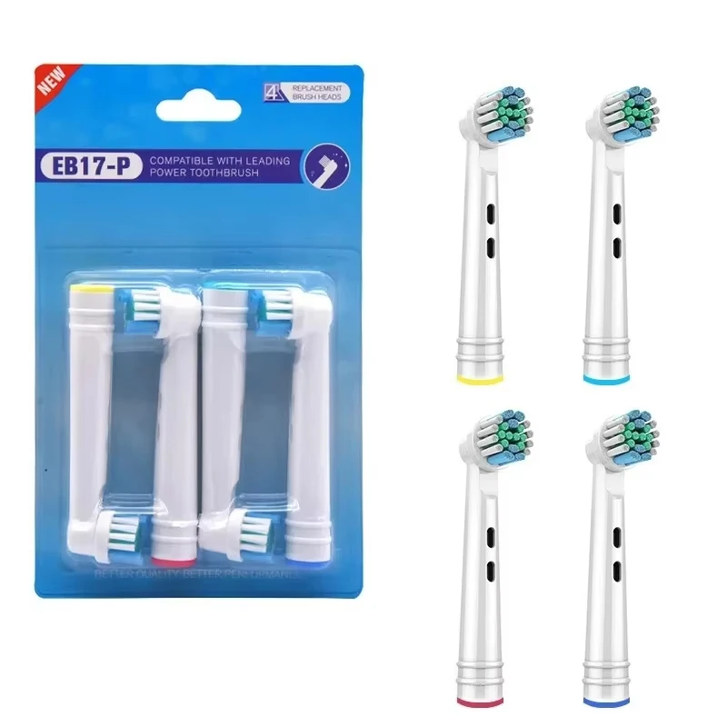 EB17P Venta al por mayor, juego/lote de 4/8/16 cabezales de cepillo de dientes eléctrico para Oral B PRO 6000 500 Sensitive, cabezales de repuesto D18