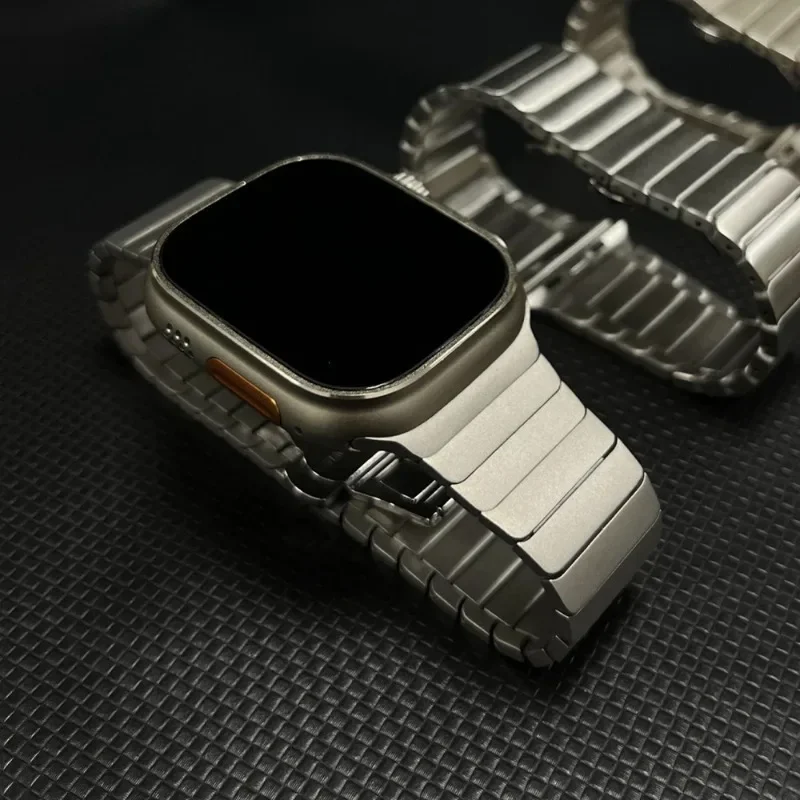 Stainless Steel Strap for Apple Watch Ultra 2 49mm/10 9 8 7 46mm 42mm 45 41 Metal Strap for IWatch Series 1 2 3 4 5 6 7 8 Ultra