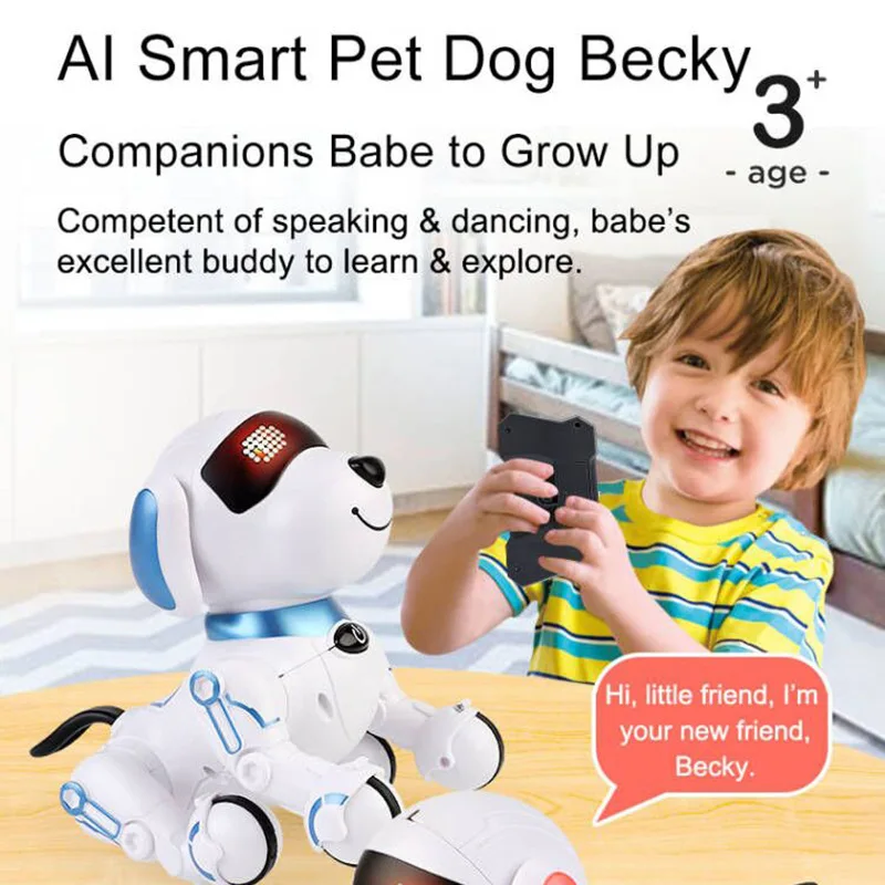 Intelligent Machine Dog Toy Programming Technology Inverted Music Dance Children's Remote Control Electric Toy Dog