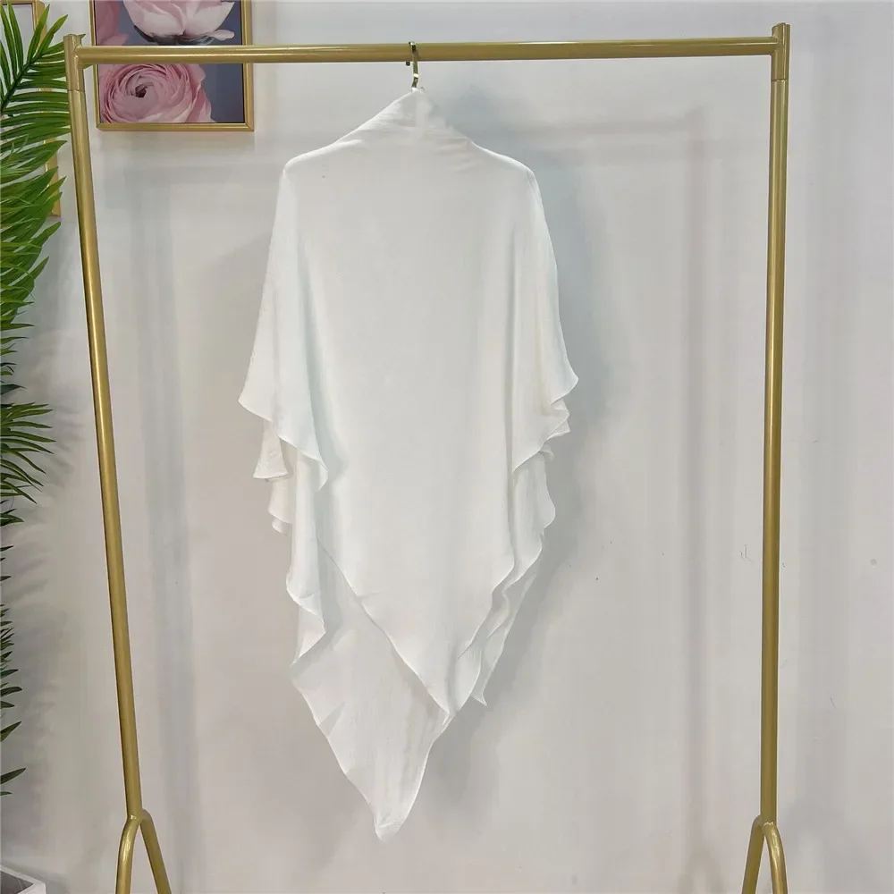 

2025 Eid Ramadan Khimar Hijab Scarf Muslim Women Prayer Garment Hooded Islamic Clothing Hijabs Niqab Nikab Amira Burqa Abayas