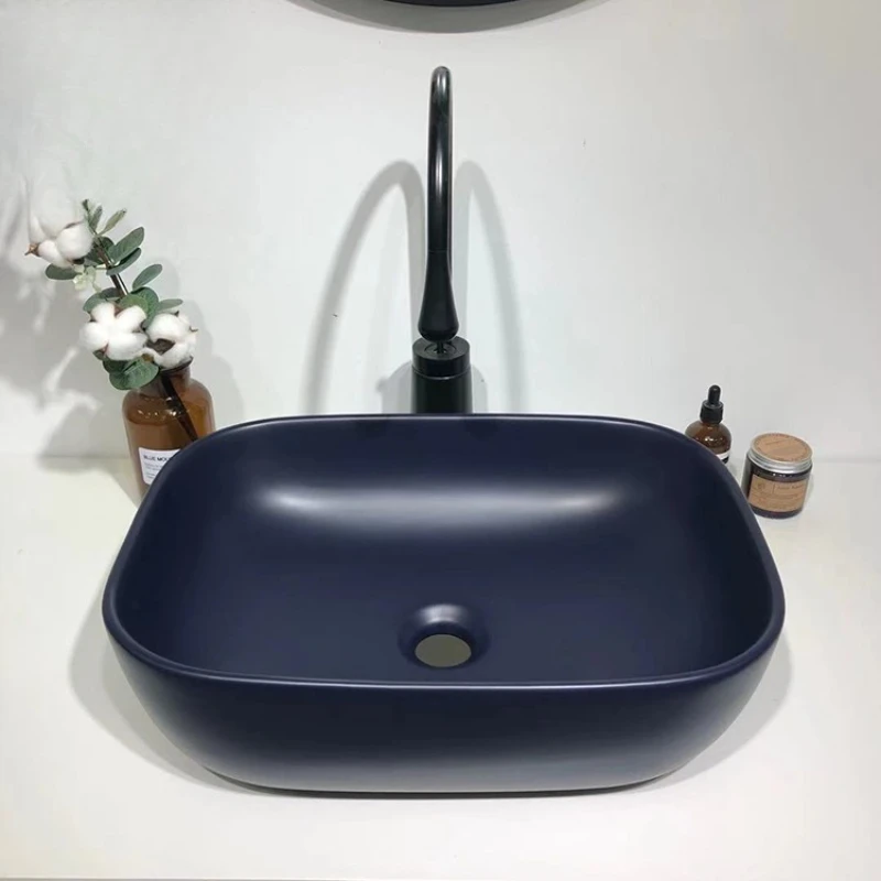 

Luxury countertop bathroom sink hotel ceramic art wash basin