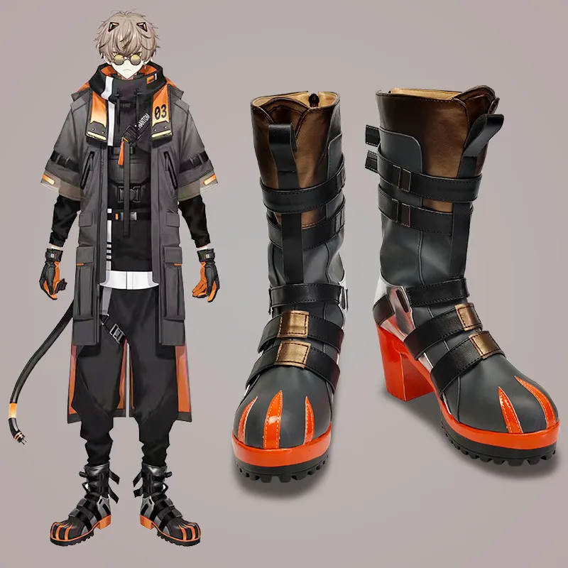 

VTuber Noctyx Cosplay Alban Knox Shoes Unisex Halloween Party Accessory Custom Made Boots