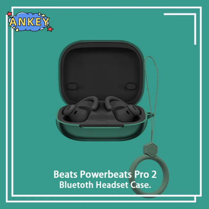 for Beats Powerbeats Pro 2 Case Protective Earphone Cover Ring Anti-fall Soft Silicone Wireless Bluetooth Earbuds Shell Carrying