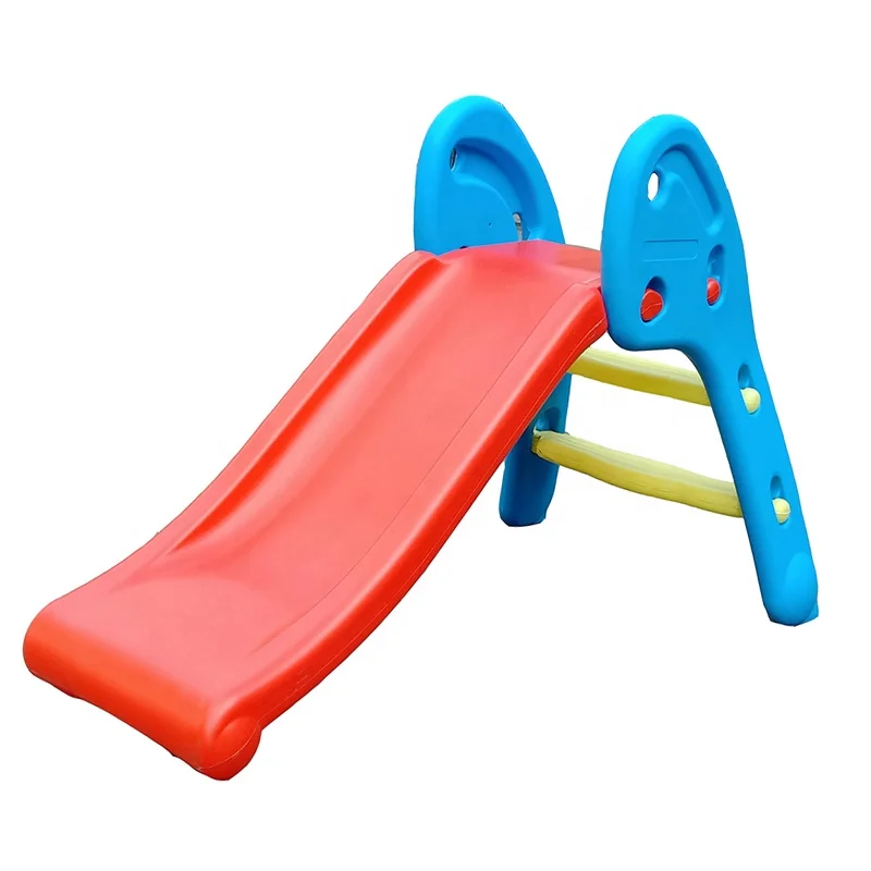 

Single Toddler Slide Mini Indoor Backyard Plastic Kids Folding Slide, Mini Children Folding Slide