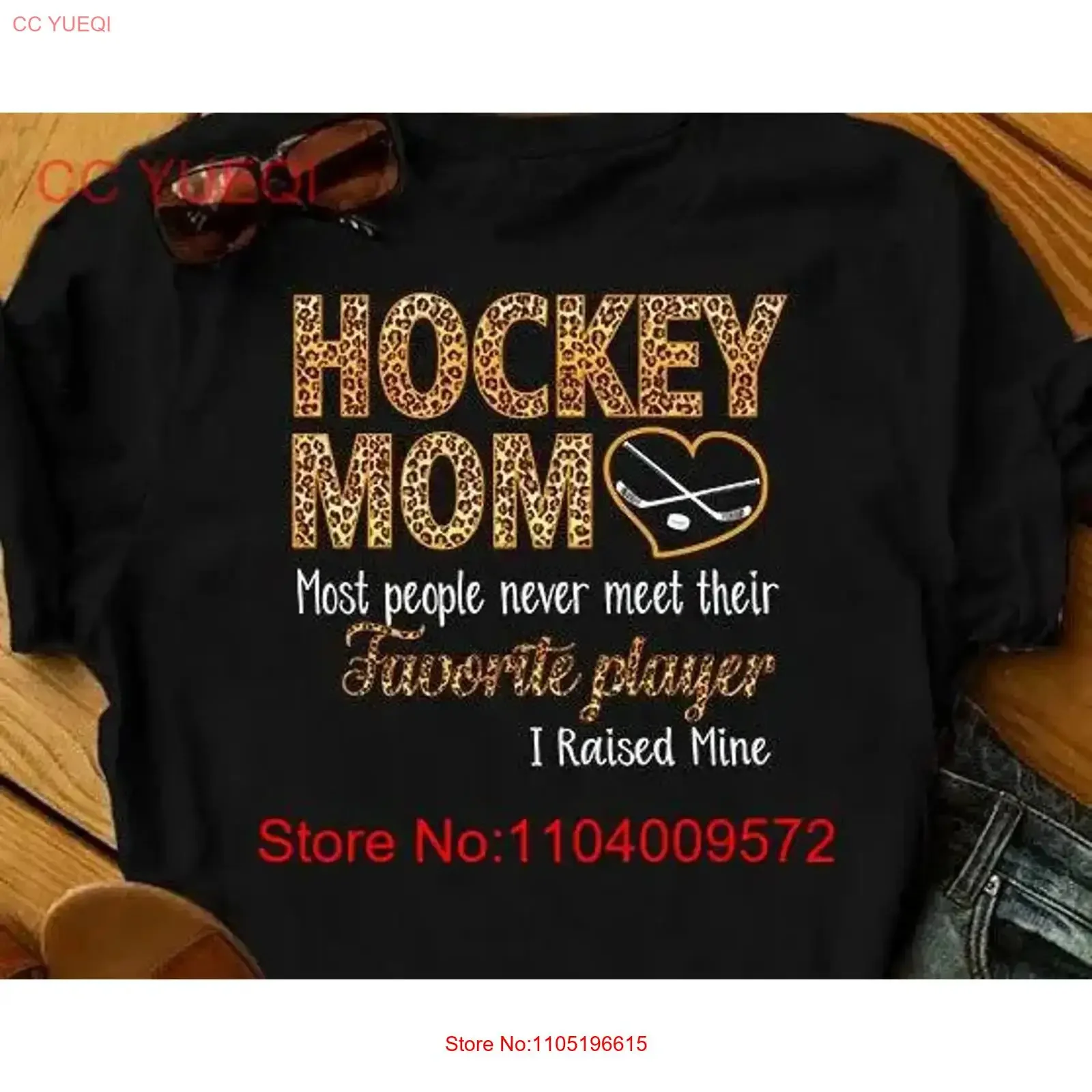 

Hockey Mom Leopard Print T shirt Game Day Player Lover vintage Washed Stylish Casual graphic Stretched Soft Unisex Breathable