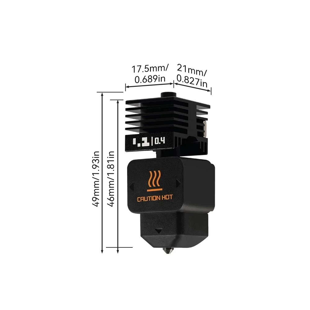 For Bambu Lab H2D Hotend Kit 0.2/0.4/0.6/0.8mm Nozzle Standard Flow/High flow Hot End A1/A1mini Print Head 3D Printer Parts