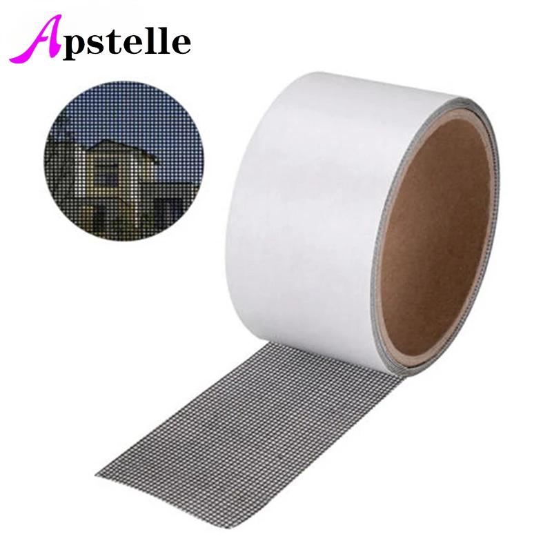 Apstelle Anti-mosquito Repair Tape Mesh Sticky Wires Patch  Summer Screen Window Door Mosquito Netting Patch Repair Broken Holes