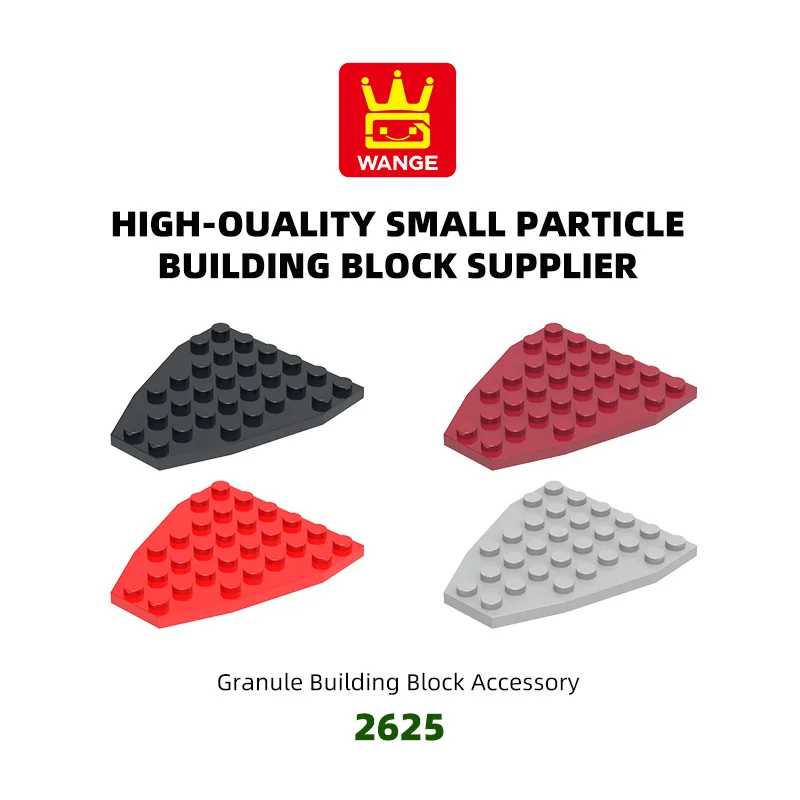 

WANGE 2625 100g/17PCS 6x7 Wedge Block Moc Boat Bottom Color Accessories Compatible with Brick DIY Children Toy Assembly Gift Box