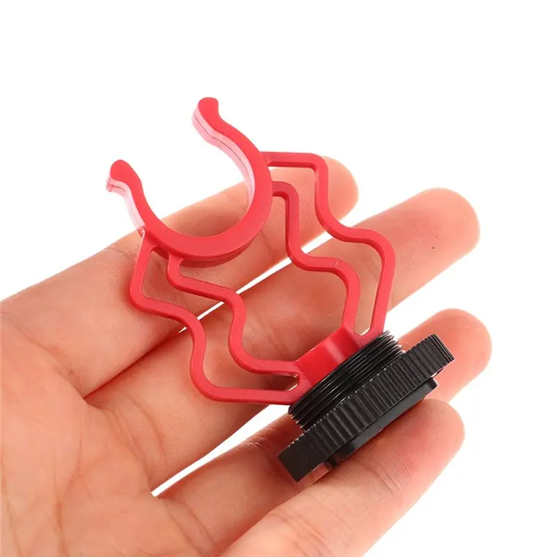 AED7-4Pcs Universal Microphone Wavy Shock Mount Adapter Plastic Microphone Bracket Mount Replacement Shockmount Accessories