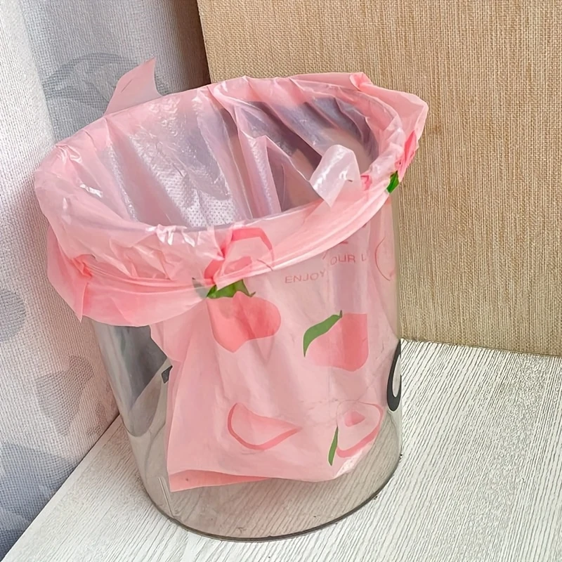 50 Extra Thick Scented Trash Bags——Leak-proof and Odor-proof, Fruit Pattern | Thickened and Durable Type, Suitable for Pet Waste