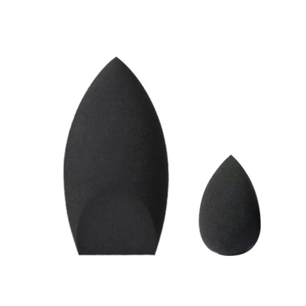 2pcs Black Beauty Sponge Egg - Latex-Free, Reusable Makeup Blender for Flawless Foundation, Contour & Highlight