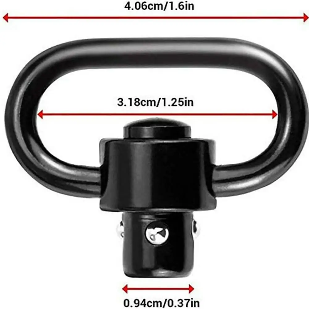 Tactical Two Point Sling with 2 Picatinny QD Swivel Mounts - Adjustable Shoulder Strap for Rifles Quick Release