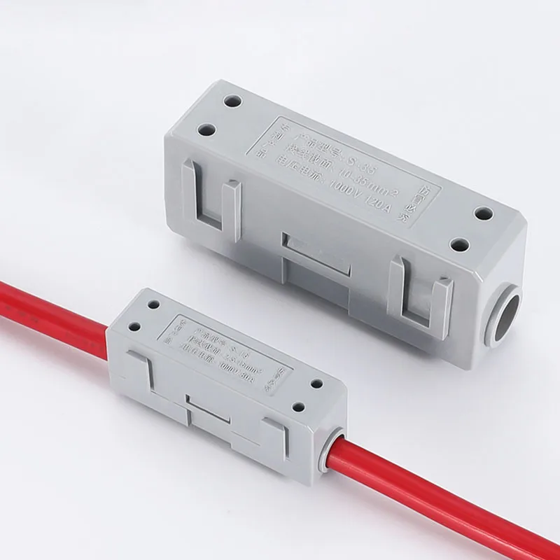 High Power Copper Wire Terminal Block 23-150A 1 in 1 out Cable Connector 1-50mm2 Wire Wiring Connection Quick Terminals