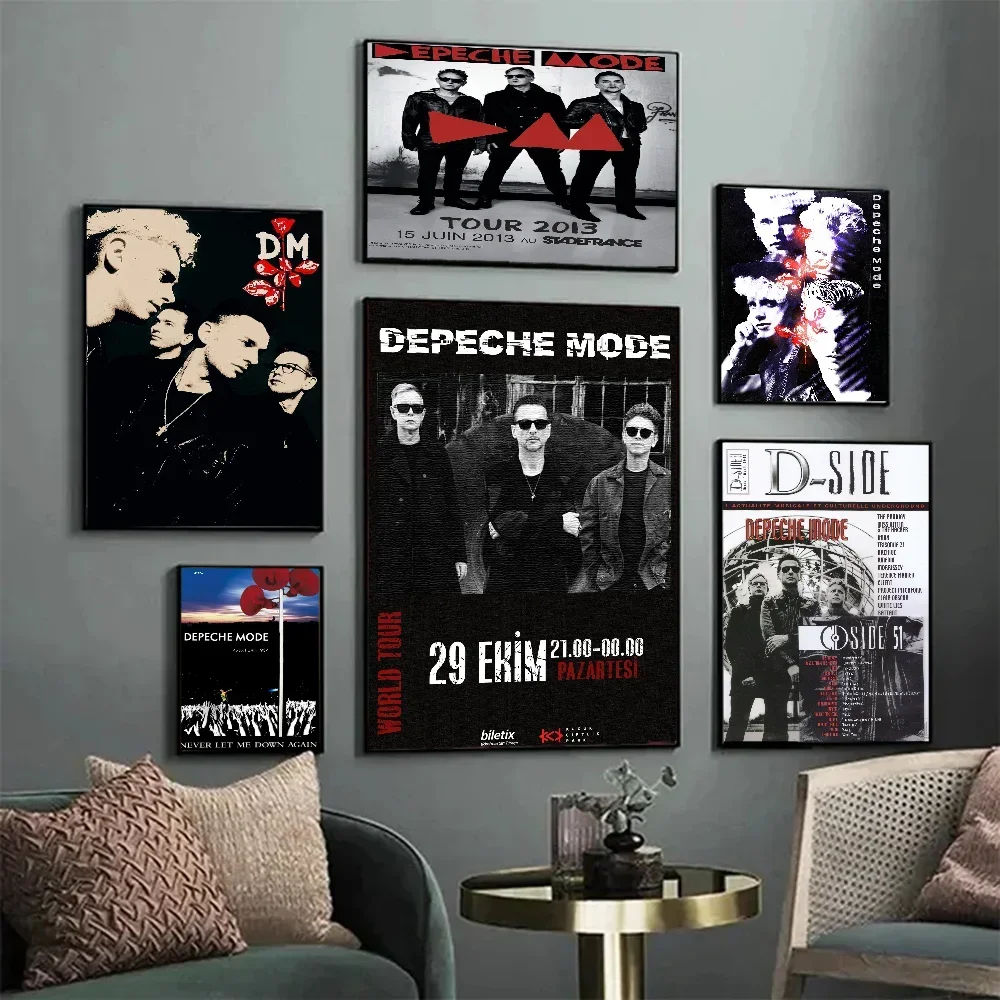 Depeche-Mode Singer Star Movie Sticky Posters Vintage Room Bar Cafe Decor Nordic Home Decor