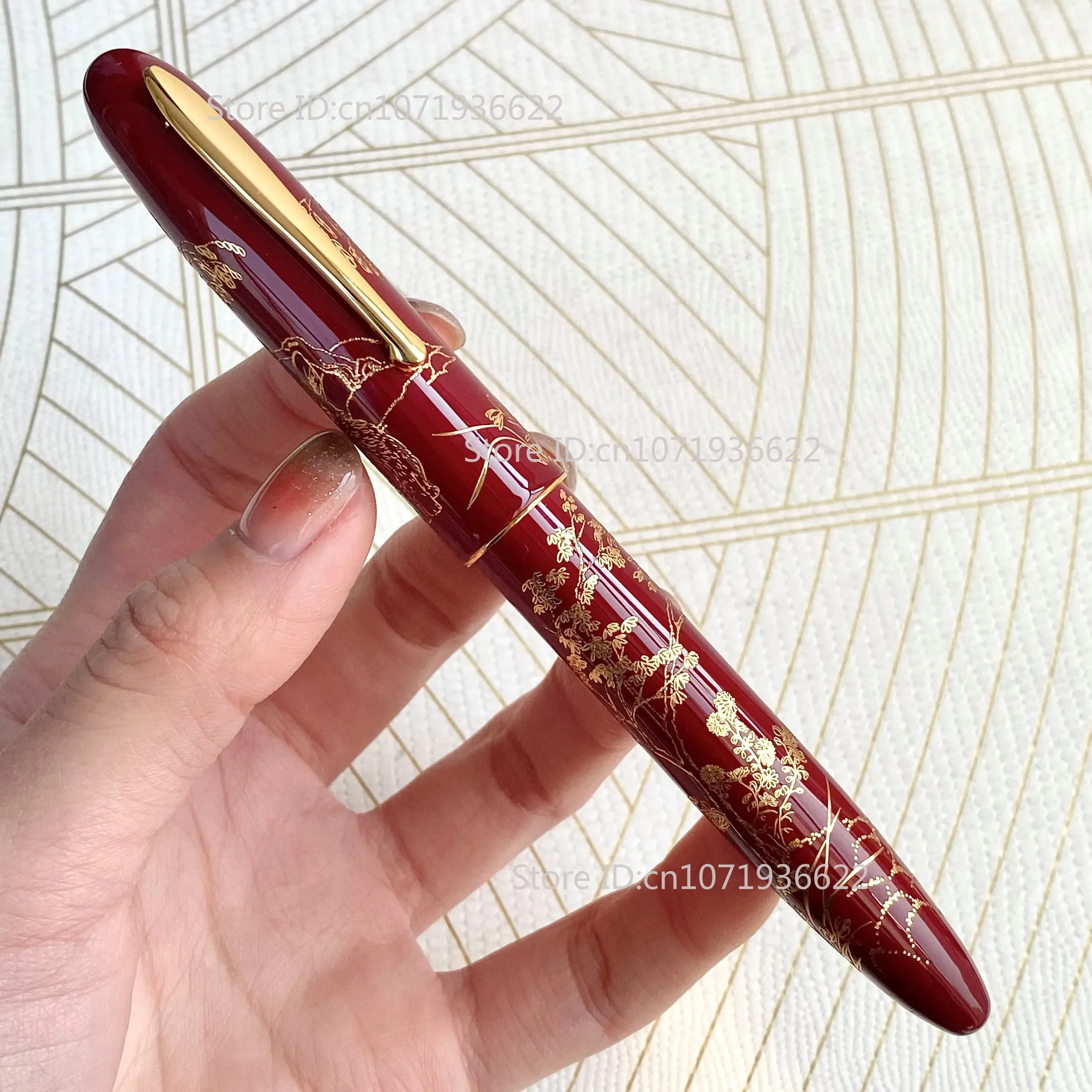 Hongdian N23 نحت قلم حبر أرنب سنة محدودة الراقية الطلاب الأعمال مكتب الكتابة لوازم الذهب طالب هدية أقلام