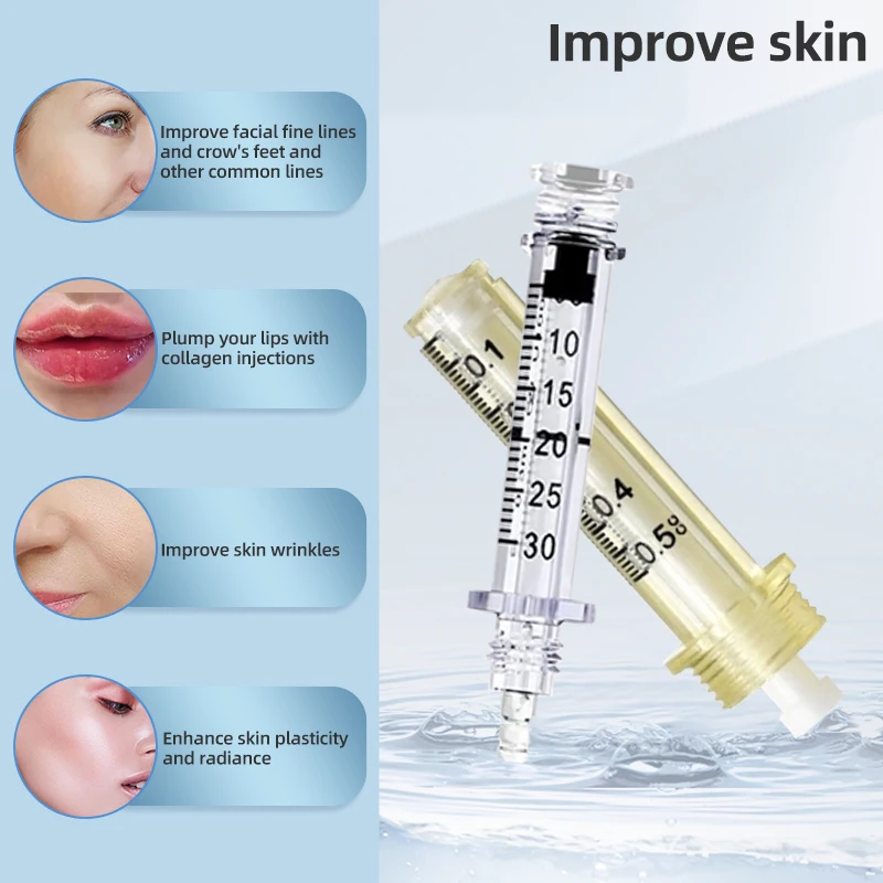 AOMA 0.3 and 0.5ML Transparent Hyaluronic Pen Lip Filler Non-injectable Nebulizer Tool Parts