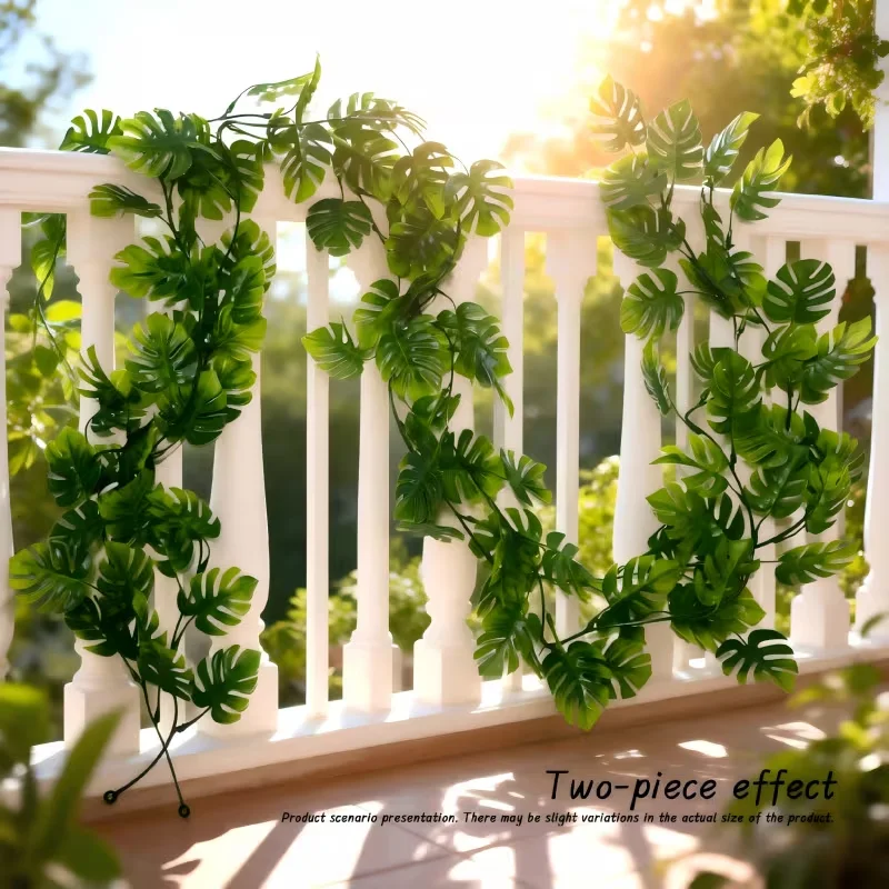 Artificial Hanging Plants - 1/2/3개 인조 열대 야자나무 잎 꽃