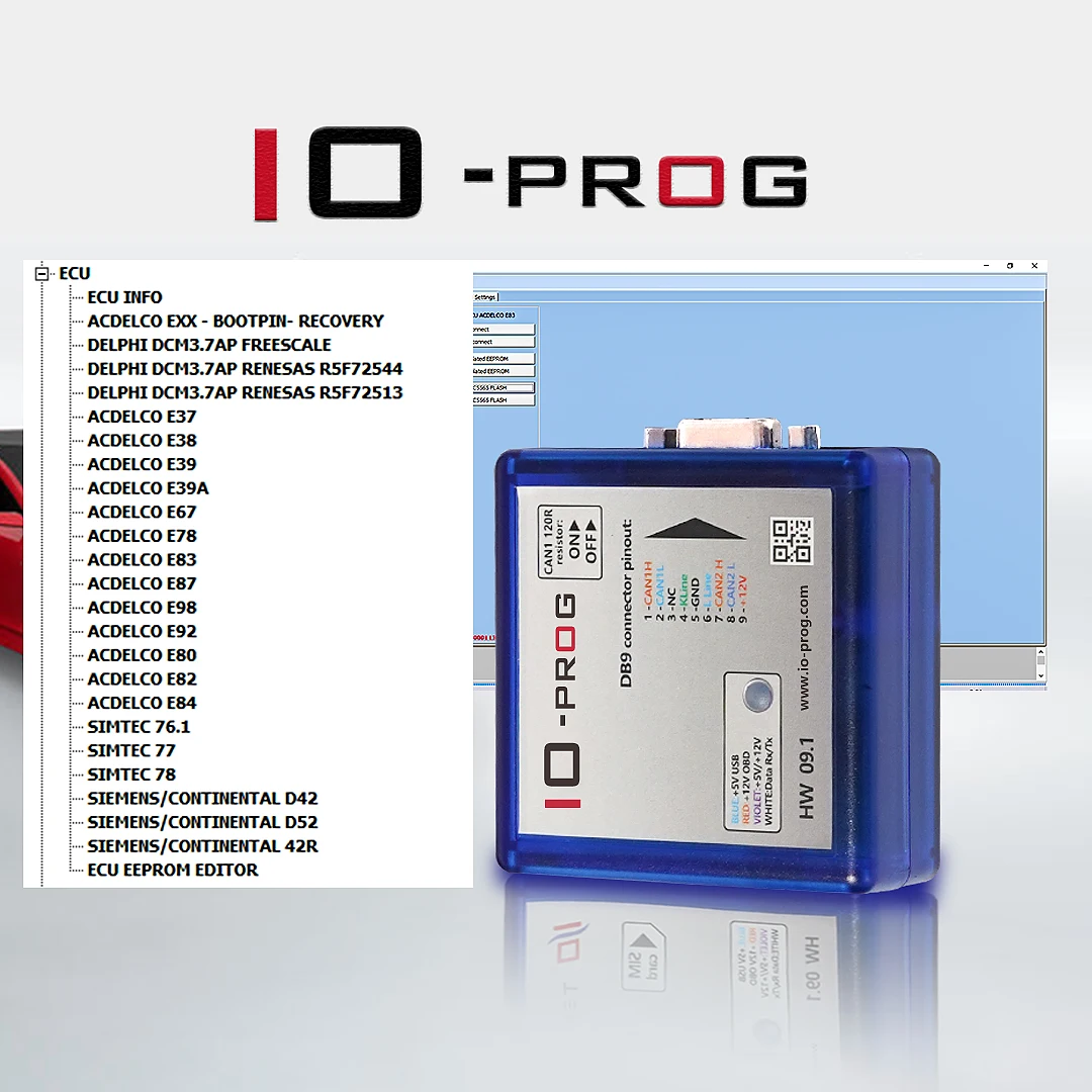 2022 Newest IO-PROG Programmer BD9 Connector Pinout IO Prog Basic Version