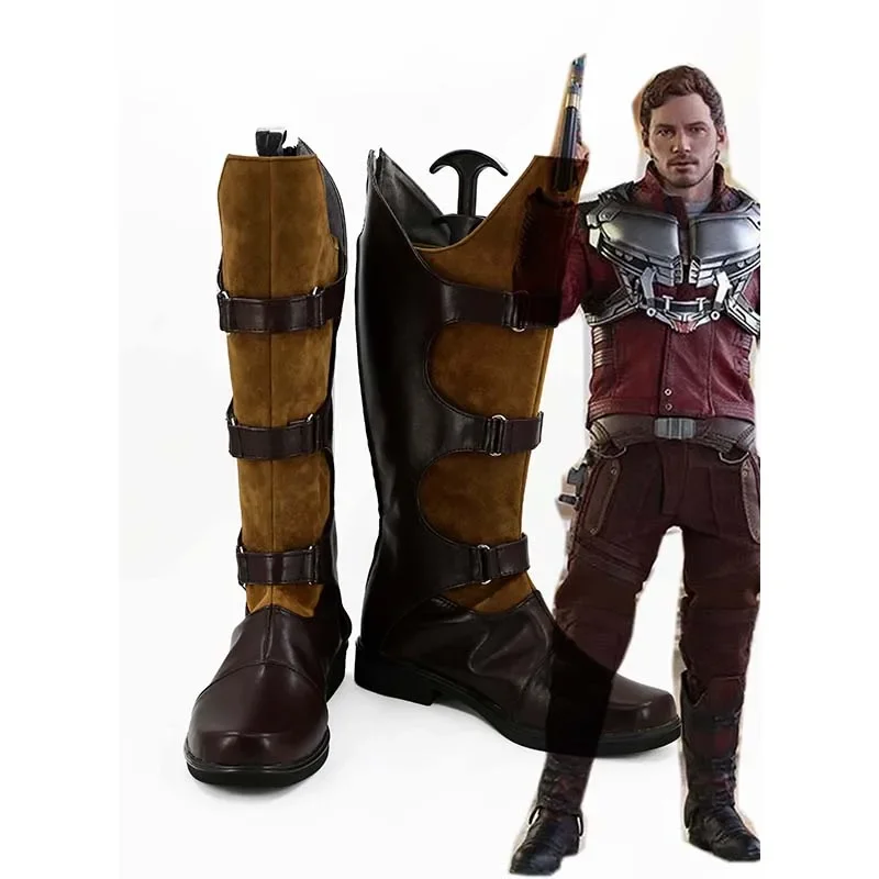 Film Guardians of The Galaxy Star-Lord Peter Jason Quill Cosplay Shoes Boots Comic Con Stage Performance Fast Shipment 2024