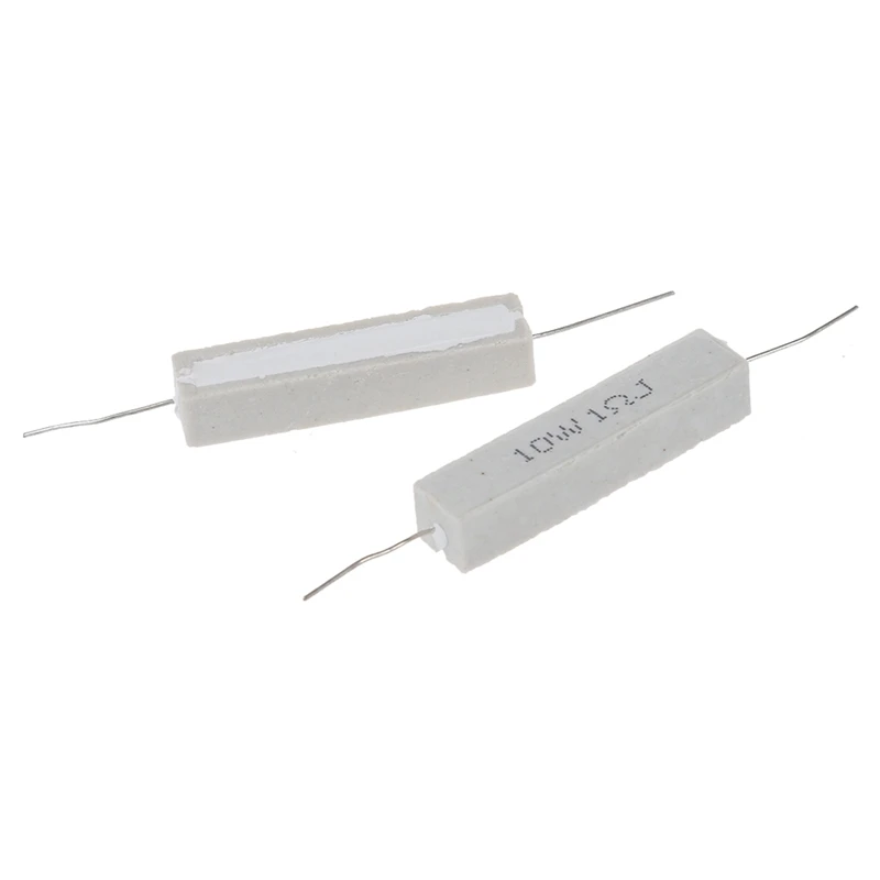 20 Pcs Wirewound Ceramic Cement Resistor 1 Ohm 5% 10W Watt