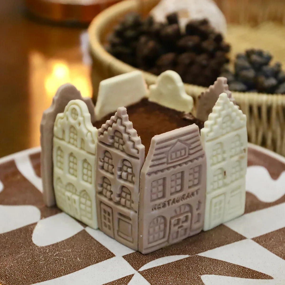 صندوق منزل صغير تيراميسو قاطعة البسكوت المزخرف قالب عيد الميلاد البسكويت ختم الجليد كوكي فندان كعكة الخبز أدوات الديكور #2