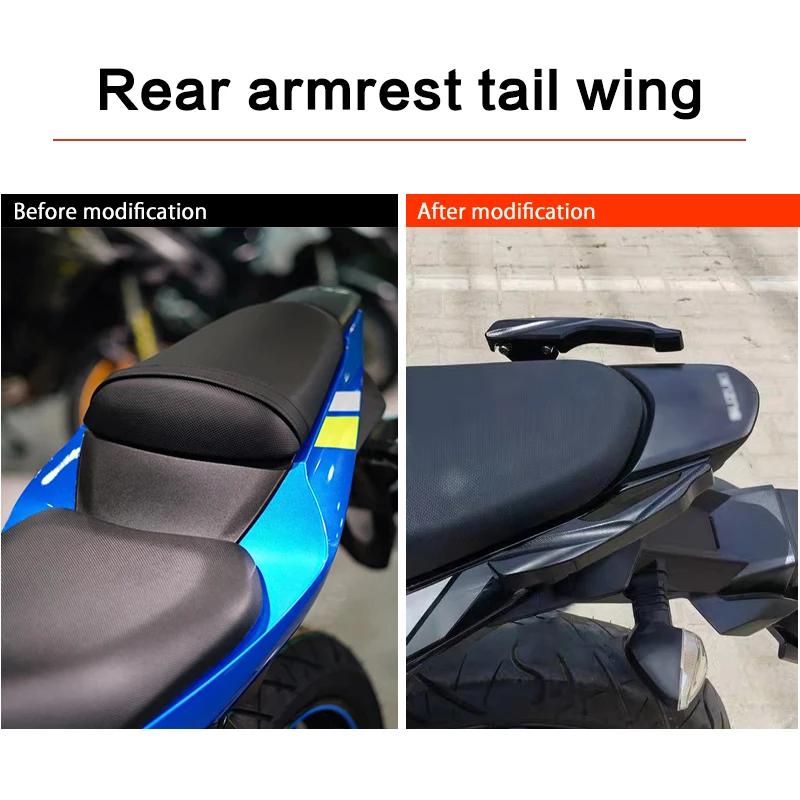 Motorcycle Handrail Tail Bracket Handle CNC Aluminum Tail Armrest Thickened Rear Passenger For Suzuki GSX250 GSX250R 2017-2024