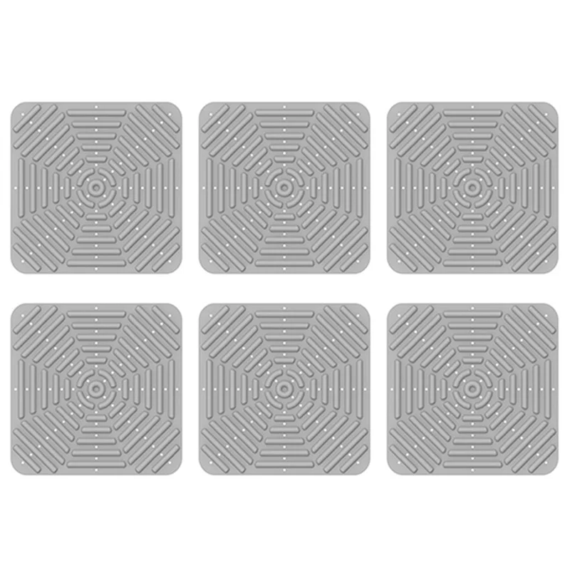 

BAAG-6Pack Nesting Pads Chicken Nesting Boxes Chicken Bedding For Chicken Coop, 12 X 12 Inch Grey