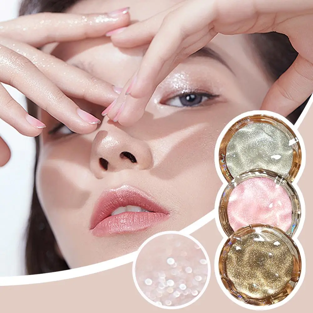 3 Farben Text marker Puder Palette Glitter Diamant Kosmetik Kontur Gesicht Make-up Text marker Schimmer dauerhafte Wasser pr c0k1