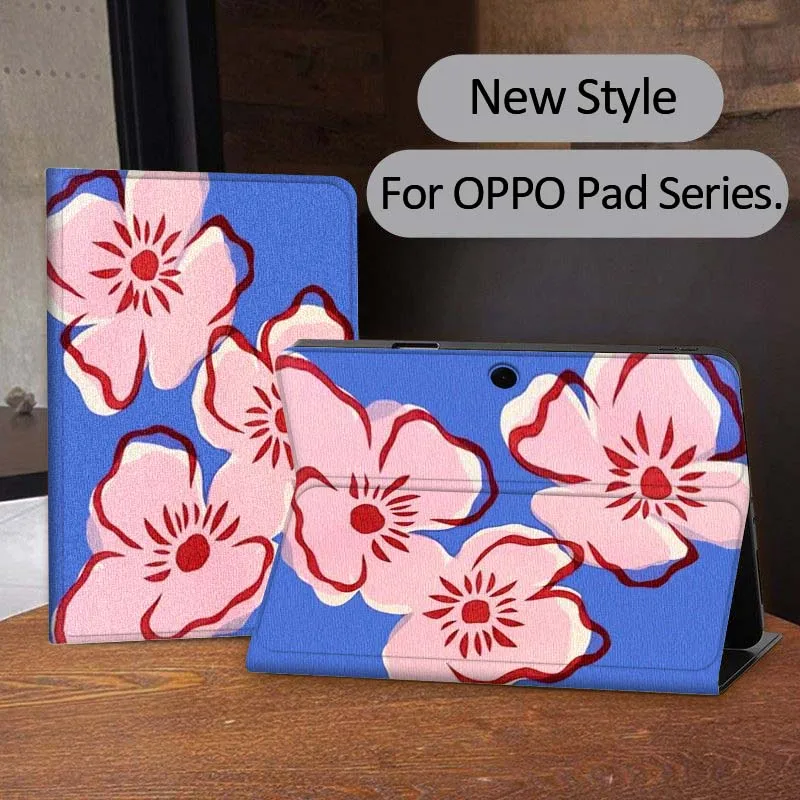 

Creative Floral Pattern For OPPO Realme Pad 3 11 2 4 Pro Air Neo SE X 11 11.61 11.4 12.1 13.2 Inch Tablet Case