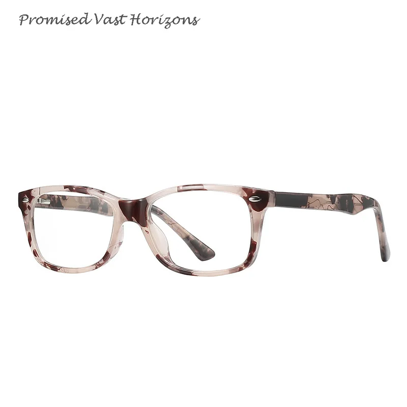 

European American Trendy Unisex TR90 Pin Decoration Spring Hinge Needle Insert Fashionable Rectangle Plano Lens Glasses Frame