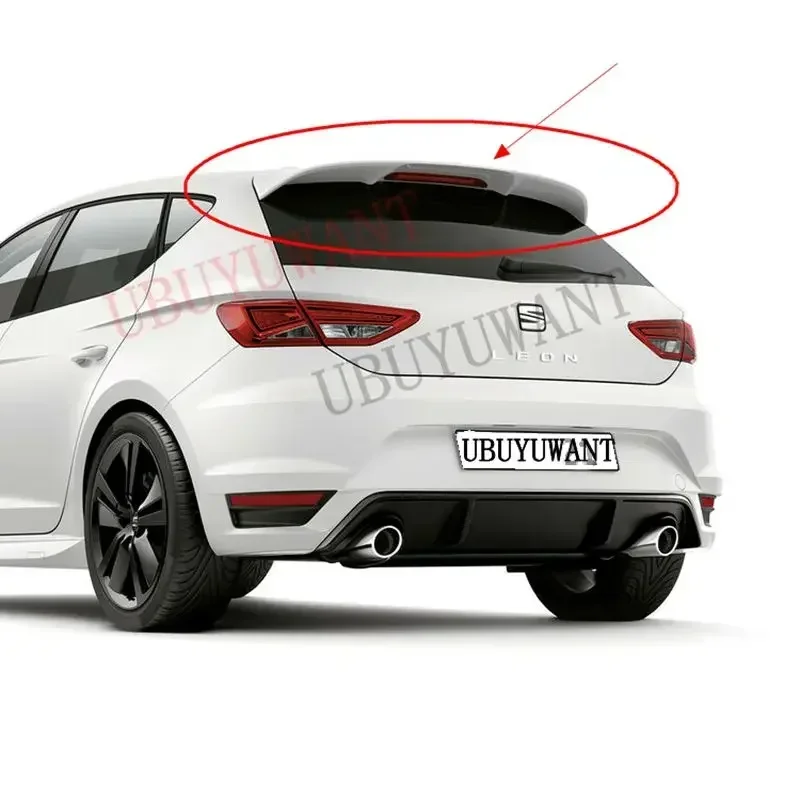 Hot SALE ABS Plastic Rear Lip Roof Spoiler For Seat Leon FR Style MK3 MK3.5 5F 5Door 2012-2020 Car Tail Wing (NOT FOR 3DOORS) view 2