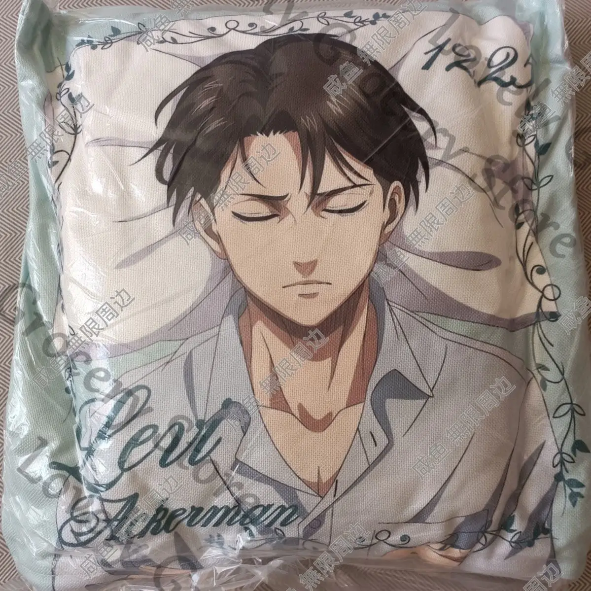 Anime Shingeki No Kyojin Ataque A Los Titanes Levi Ackerman Attack on Titan Cosplay Cartoon Throw Pillow Mascot Cushion Gift