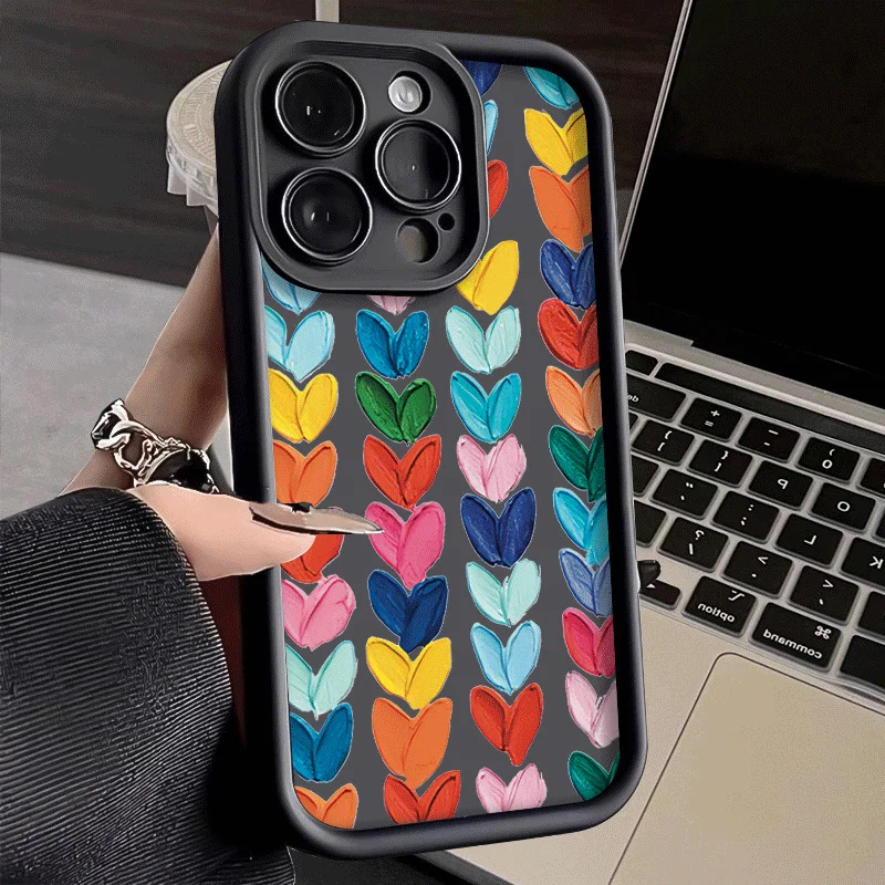 Rainbow Graffiti Love Heart TU Case for Samsung Galaxy A55 A15 A35 A25 A05 A05S 5G A24 A13 A23 A12 A22 A32 A52 A52S A71 A72 A51