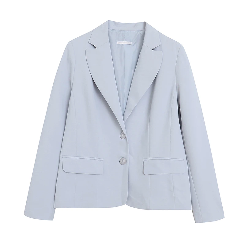 

Pure Color Comfortable Loose Two-Button Open Cardigan Jacket Stylish Versatile Professional Casual Suit Women's Fashion