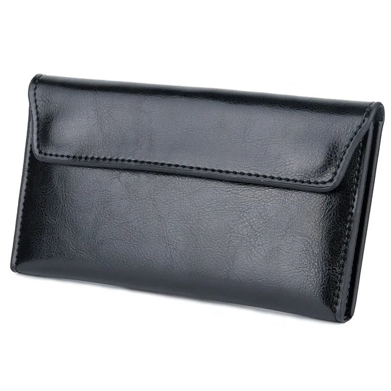 

Тонкий женский кошелек из натуральной кожи, длинный клатч для монет, роскошный дизайн, держатель для карт, модель 2026