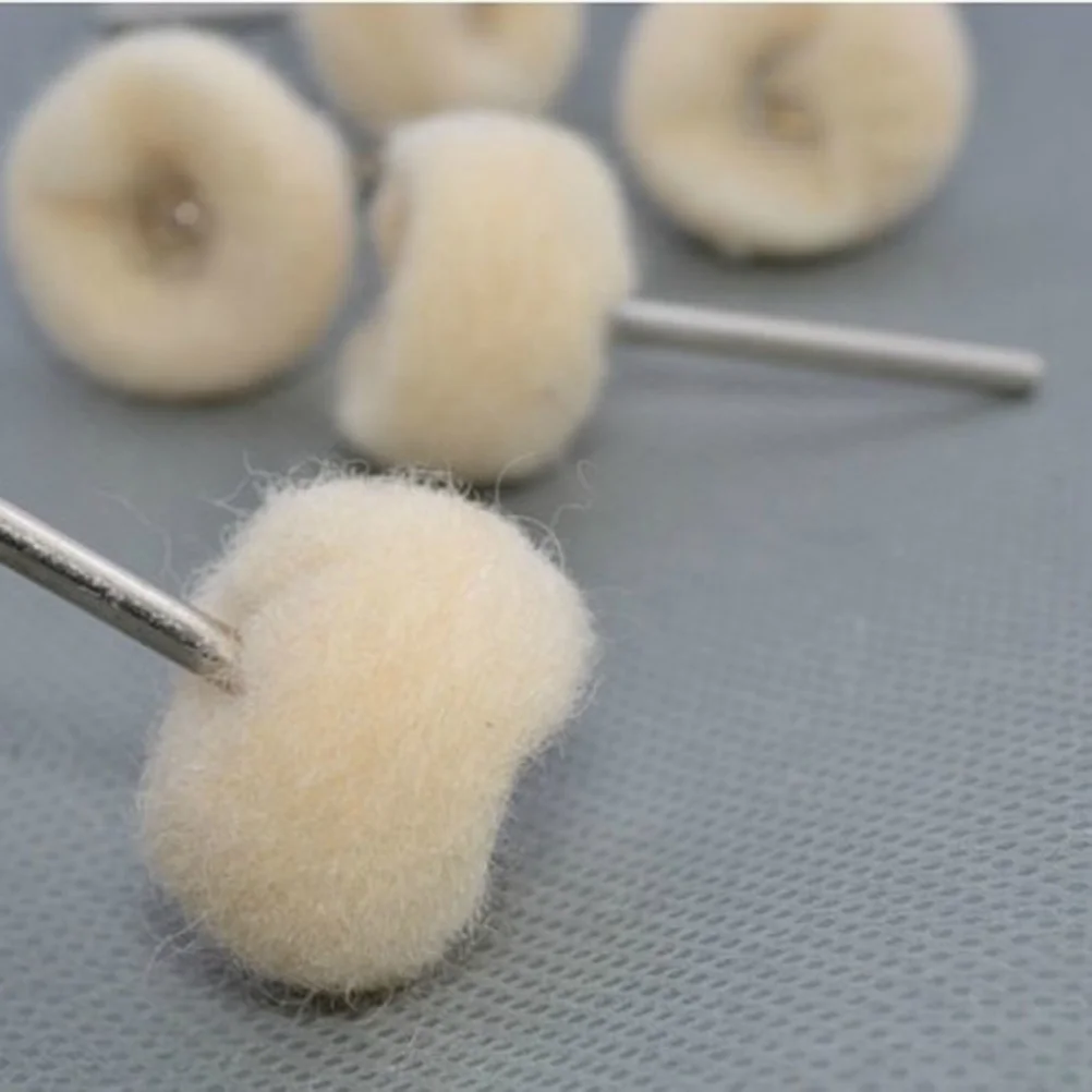 

30Pcs Wool Grinding Head Polishing Remove Rust Burr Dust Metal Stone Polishing Rotary Tools Wool Felt Wheel