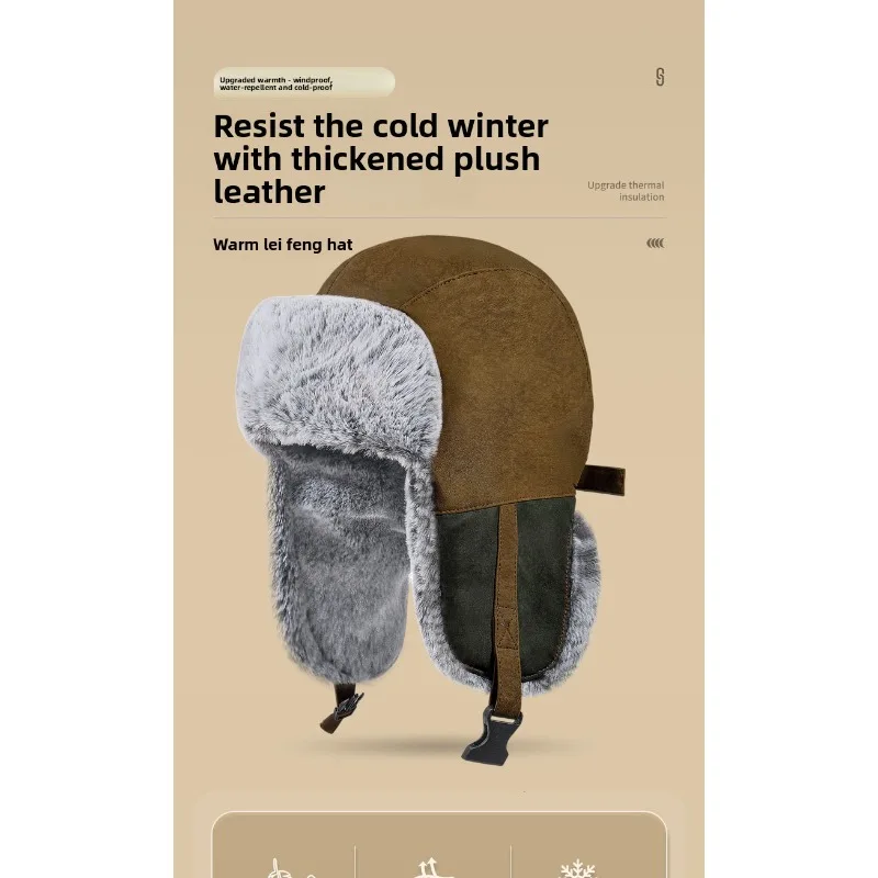 الفاخرة فو الفراء الصياد قبعة المرأة شتاء دافئ الأذن رفرف الحرارية قبعة سميكة الطقس البارد قناع للتزلج السفر في الهواء الطلق الثعلب الطيار Ushanka