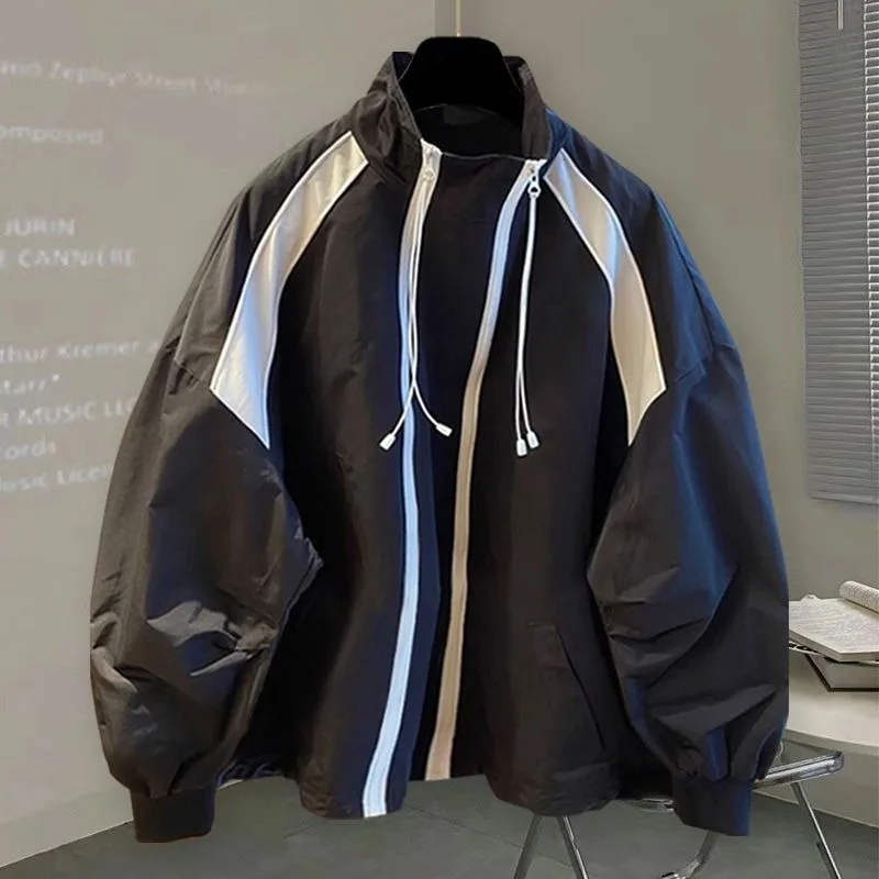 Casual twee ritsen dames windjack losse opstaande kraag outdoor jassen dames lente herfst dunne windjassen bovenkleding