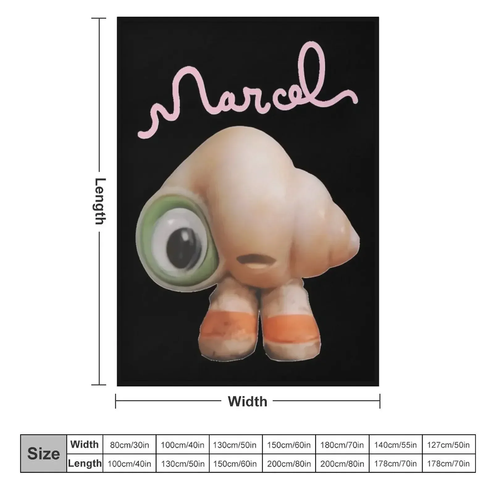 Marcel-the-Shell-with-Shoes-On-Live-Action-Classic-T-Shirt Throw Blanket Thermal Single Blankets