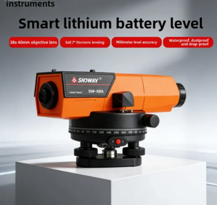 High Accuracy SNDWAY SW-38A/SW-38 DS32 Auto Leveling Level Instrument Professional Surveying Geographic Measuring Device