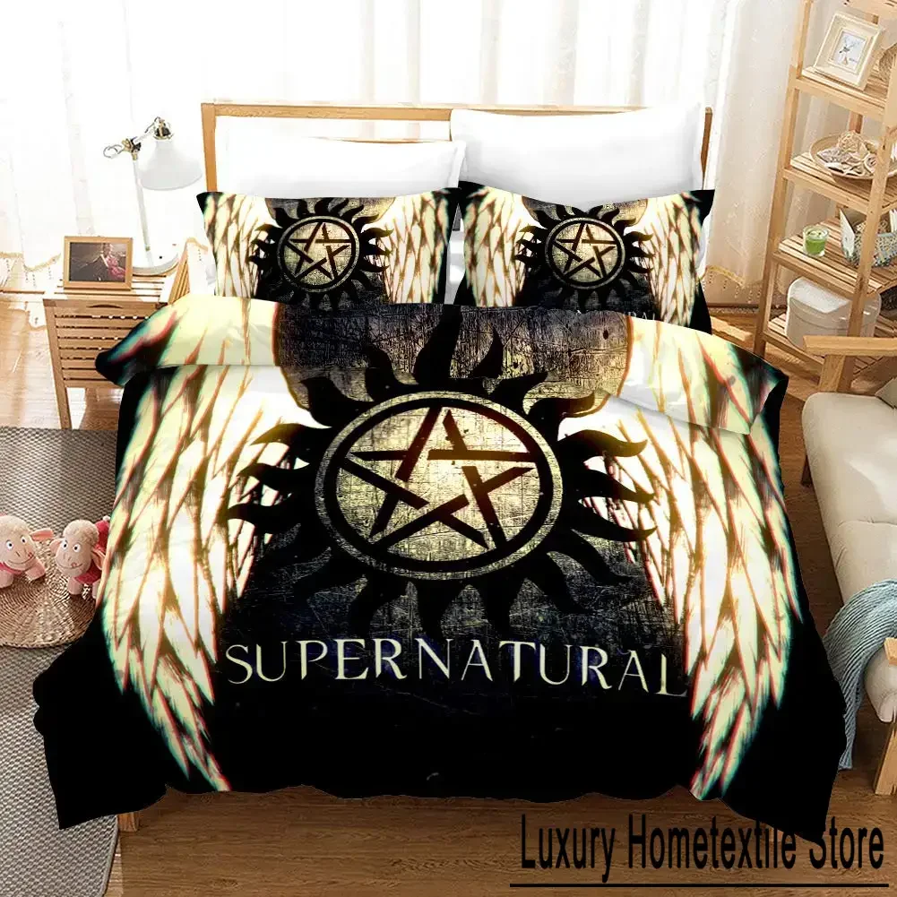 Supernatural Bedding Set Boys Girls Twin Queen Size Duvet Cover Pillowcase Bed Kids Adult Fashion Home Textileextile