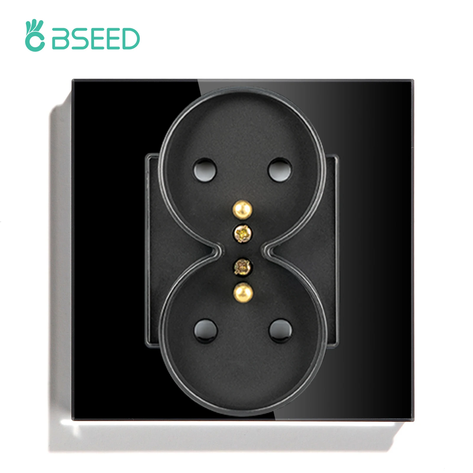Bseed France Standaard Stopcontact Usb Type-C Oplaadpoort Glaspaneel 20W Snel Opladen Franse Socket 110-250V