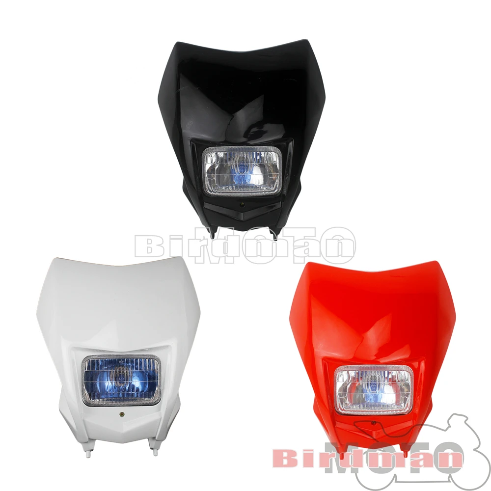 Motorcycle Headlamp Head Light Headlight Racing Pit Dirt Bike Front Running Lamp For CRF 150 230 250 450 R/F/X/L WR250 WR450 YZ